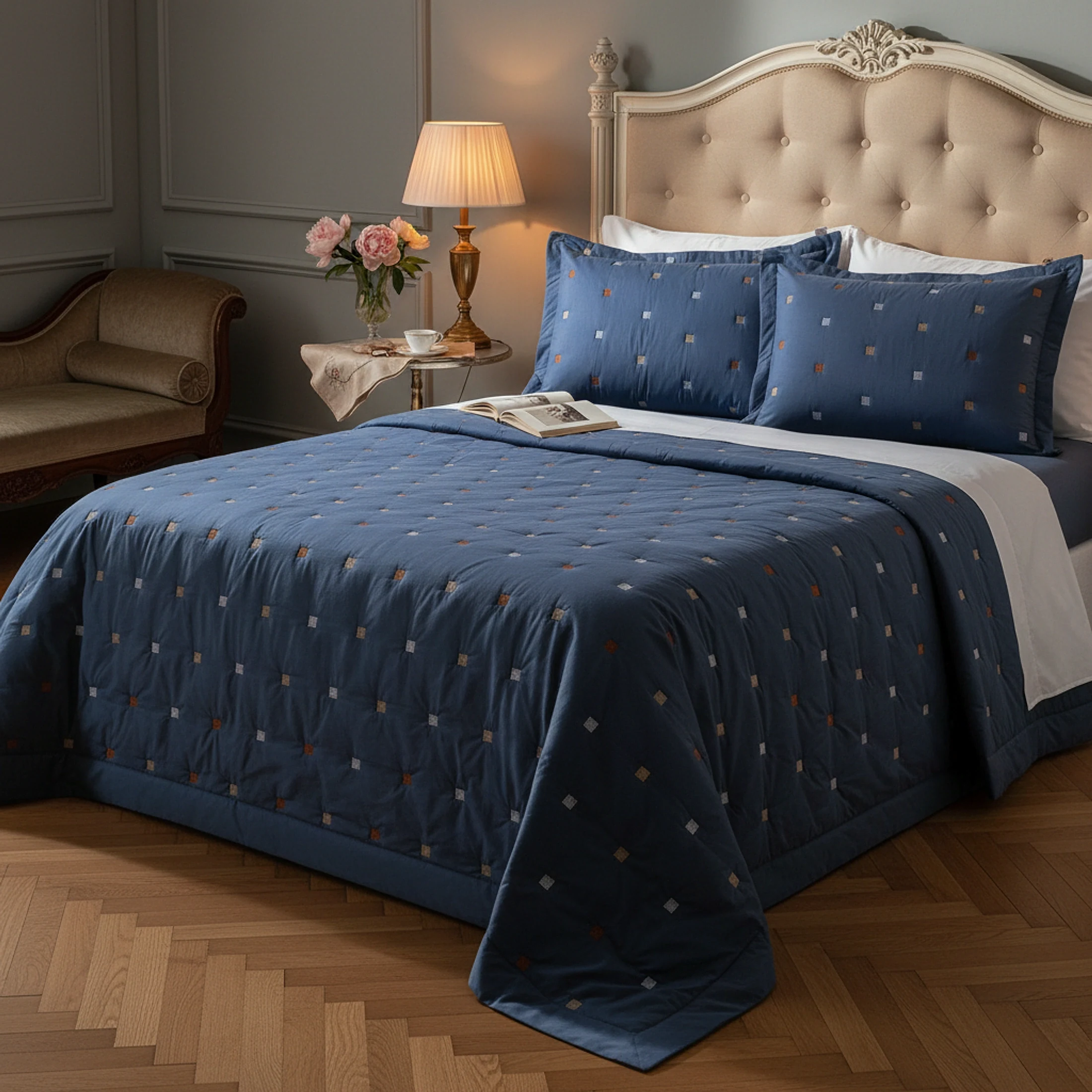 COBRE LEITO ESTILO QUEEN - COR 01 - TOPAZIO EAN: 7890915216992 - Lifestyle