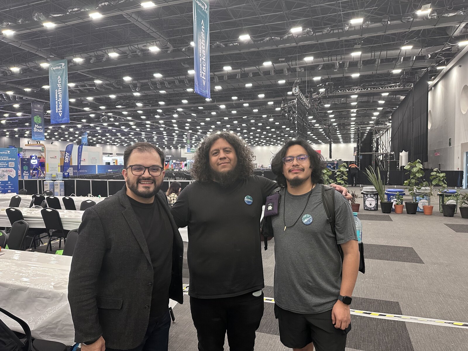 The InversoAI team during the Capital One hackathon at Talent Land 2025