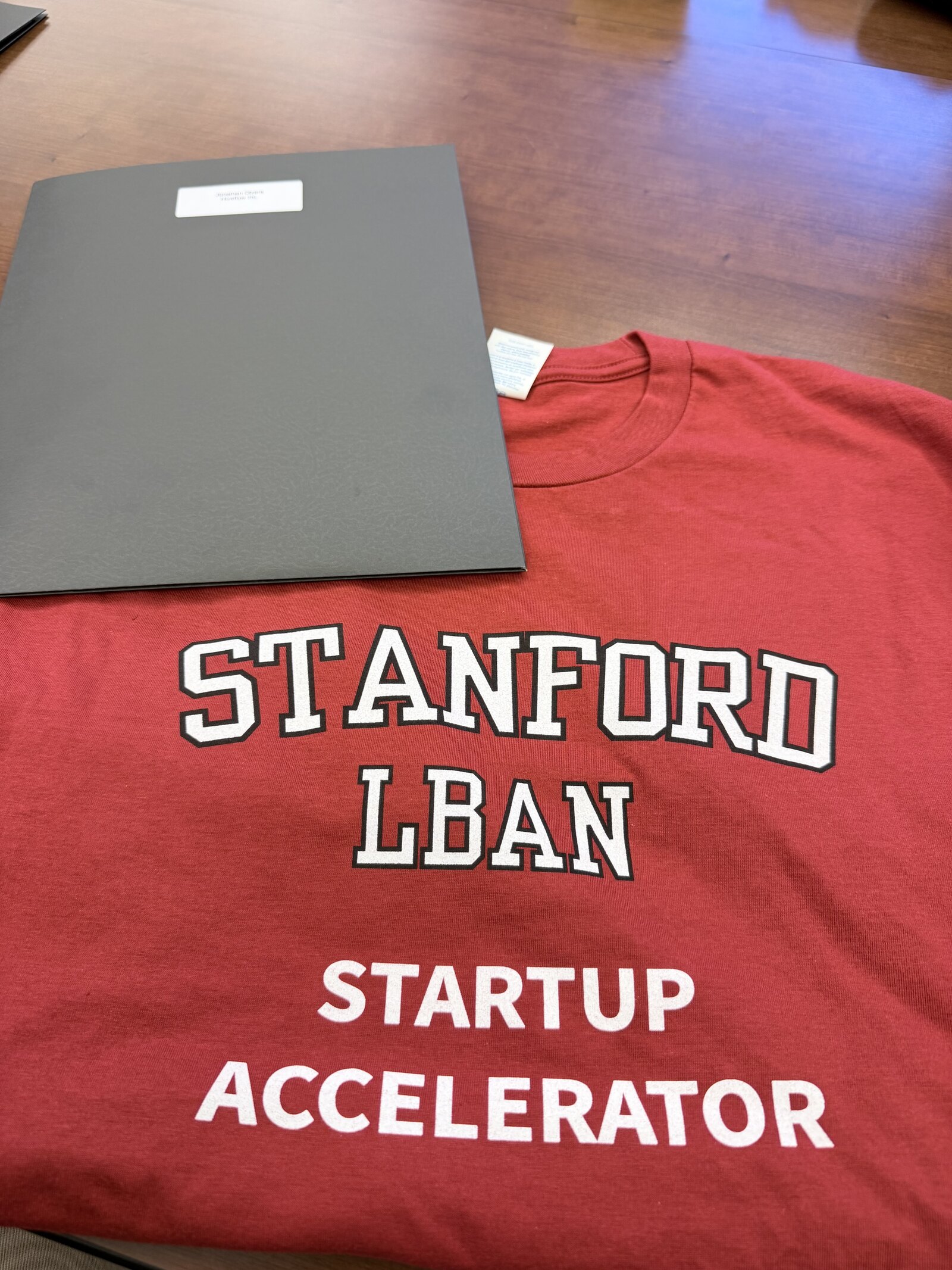 Stanford LBAN Startup Accelerator shirt