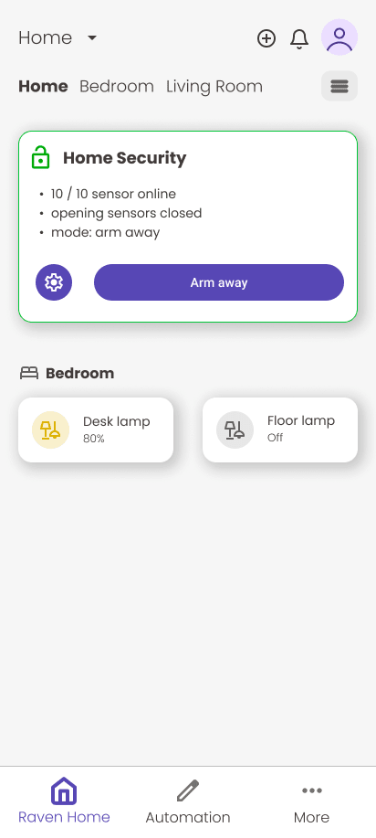 Smart Home Product and Application Showcase Home Page Devices