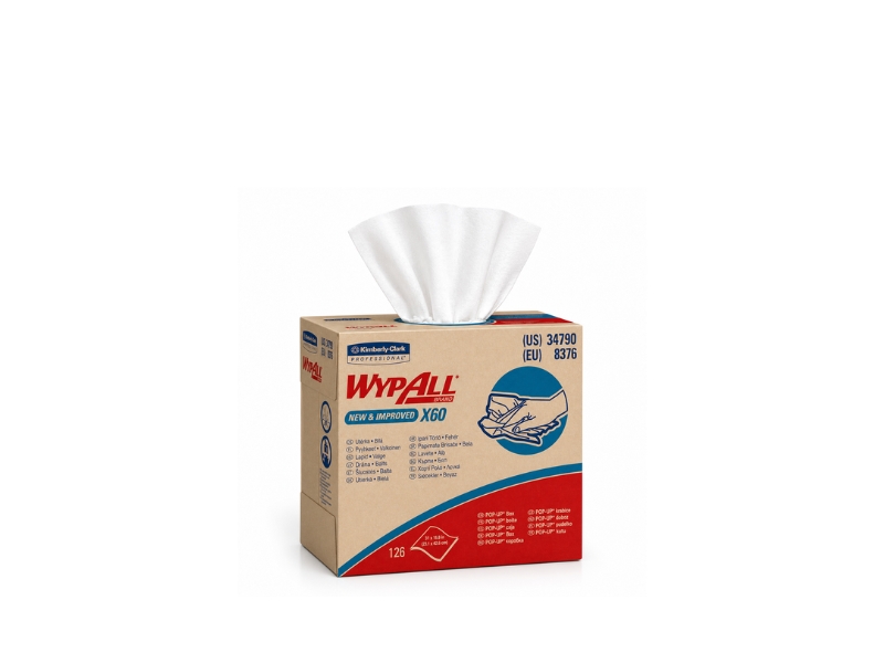 Wypall X60 Wipers — Durable Wypall X60 wipes for heavy-duty industrial cleaning and absorption.