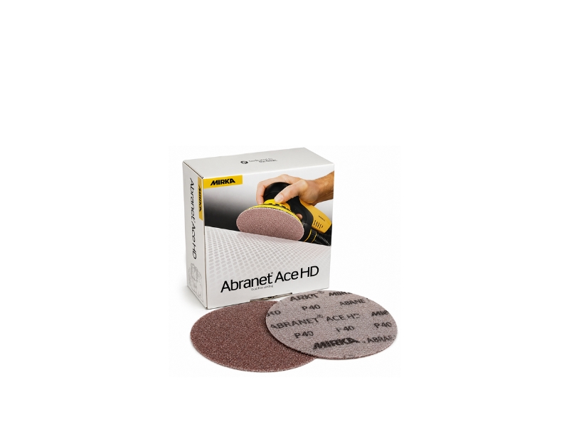Abranet Grip Disc — Mirka Abranet grip abrasive disc for aggressive grinding and surface finishing.