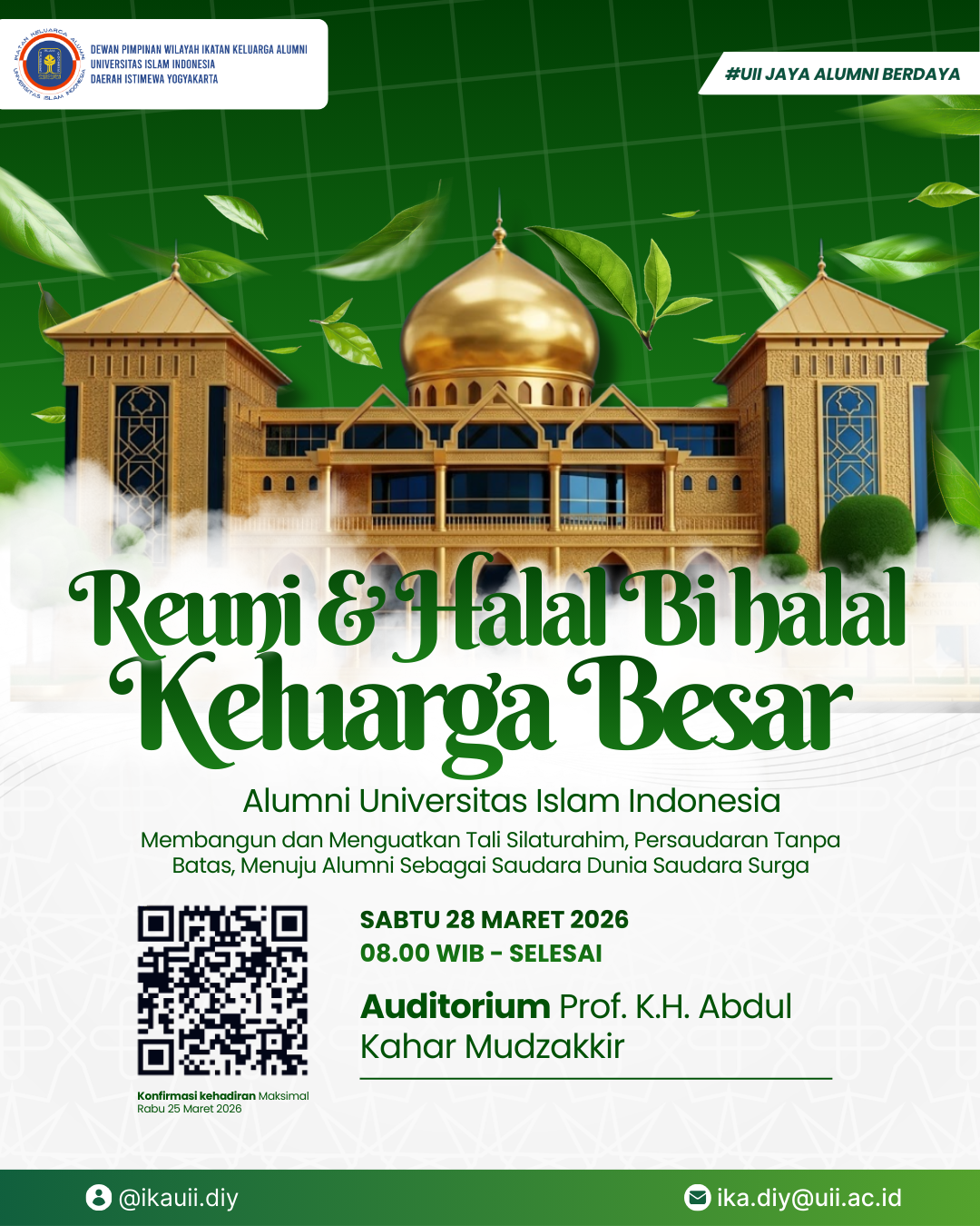 Reuni & Halal Bi halal DPW IKA UII DIY Tahun 2026