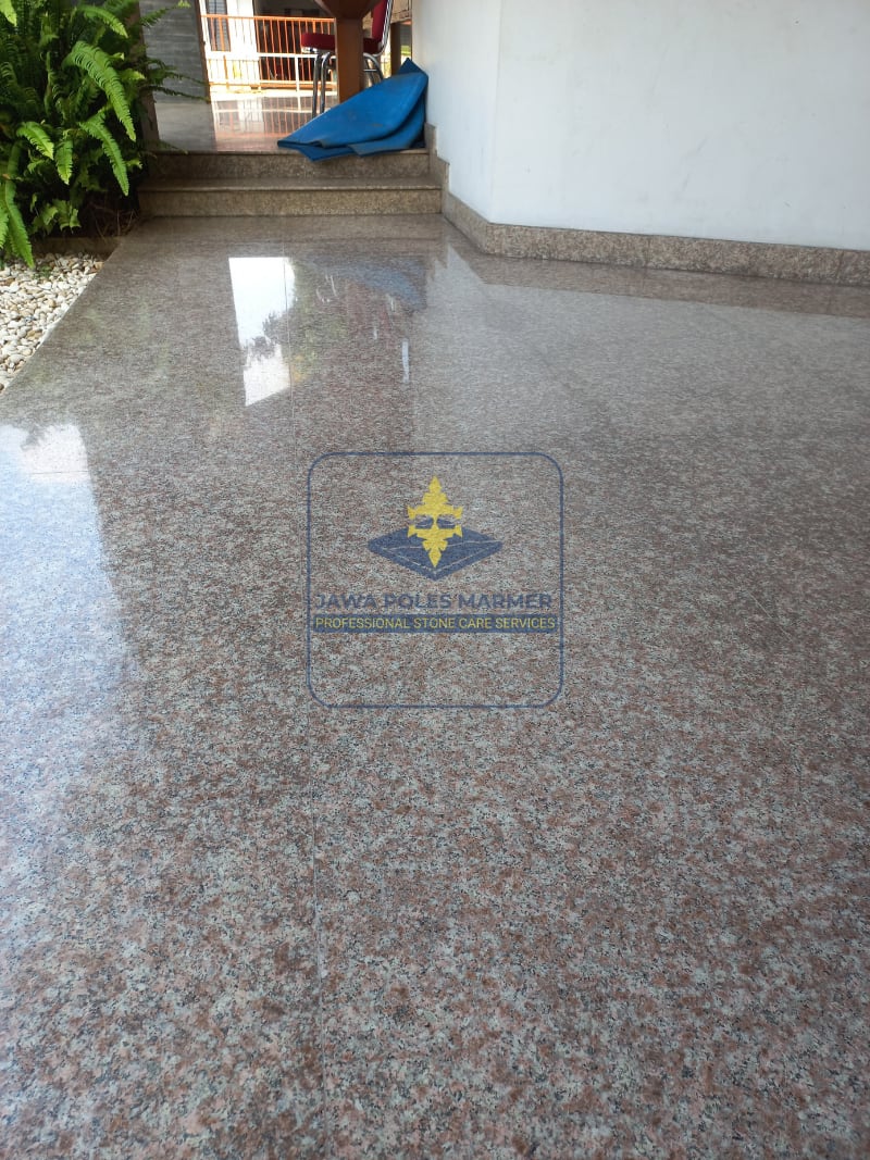 Hasil poles lantai granit jadi kilap di Jabodetabek oleh Jawa Poles Marmer