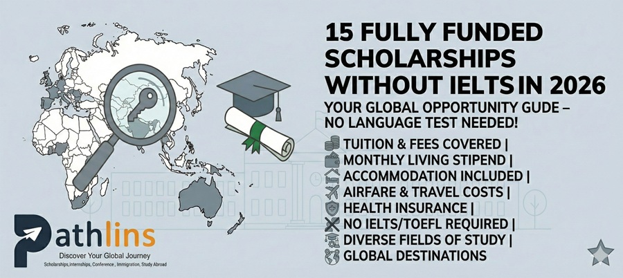 15 Fully Funded Scholarships Without IELTS in 2026