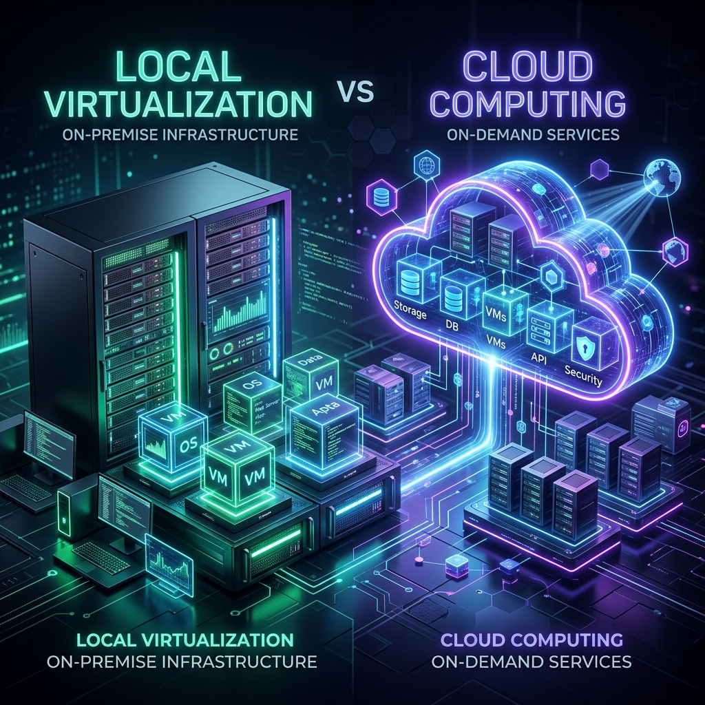 Virtualização Local X Computação em Nuvem