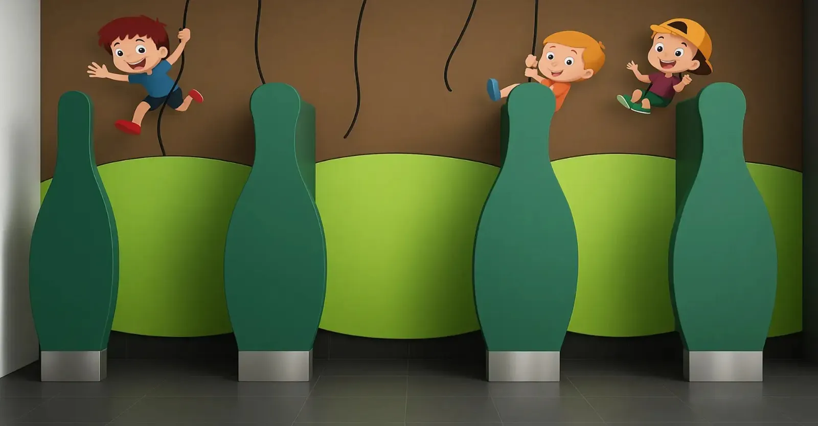 Kids Restroom Partitions