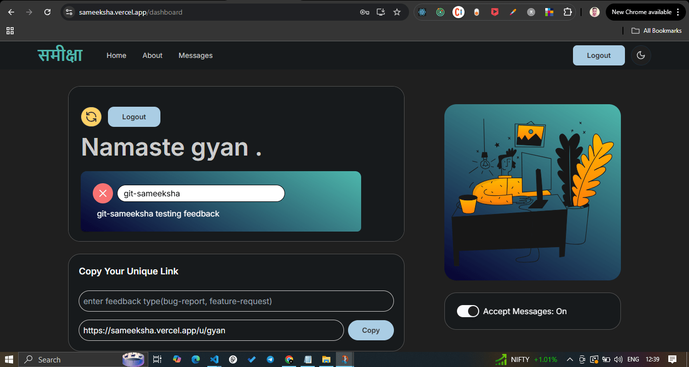 Dashboard Page