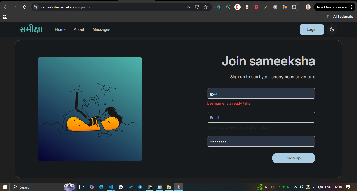 Signup Page