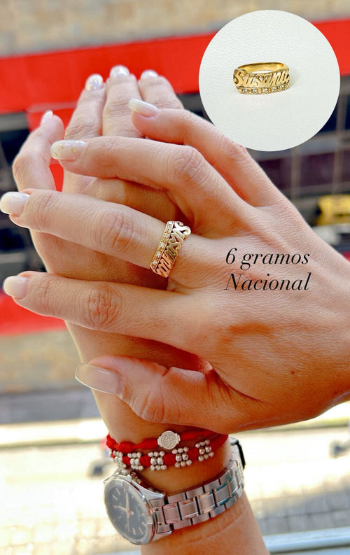 Anillo con nombre