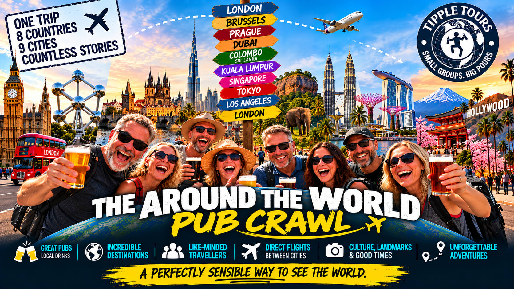 Around The World Pub Crawl 2027 - World wine tour