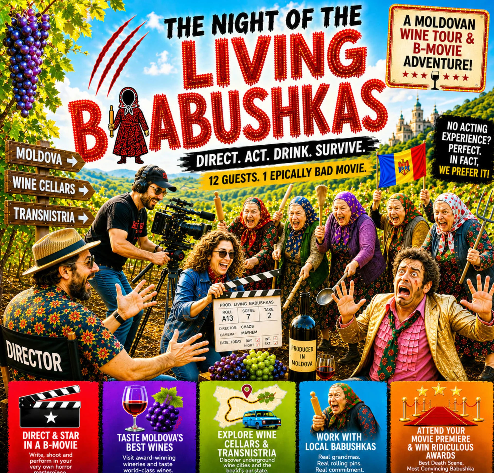 The Night of the Living Babushkas: A Moldovan Wine Tour & B-Movie Adventure - Small group wine tour in 7 Days with Tipple Tours