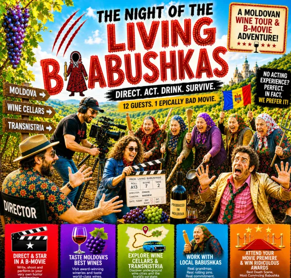 The Night of the Living Babushkas: A Moldovan Wine Tour & B-Movie Adventure - Moldova wine tour in 7 Days