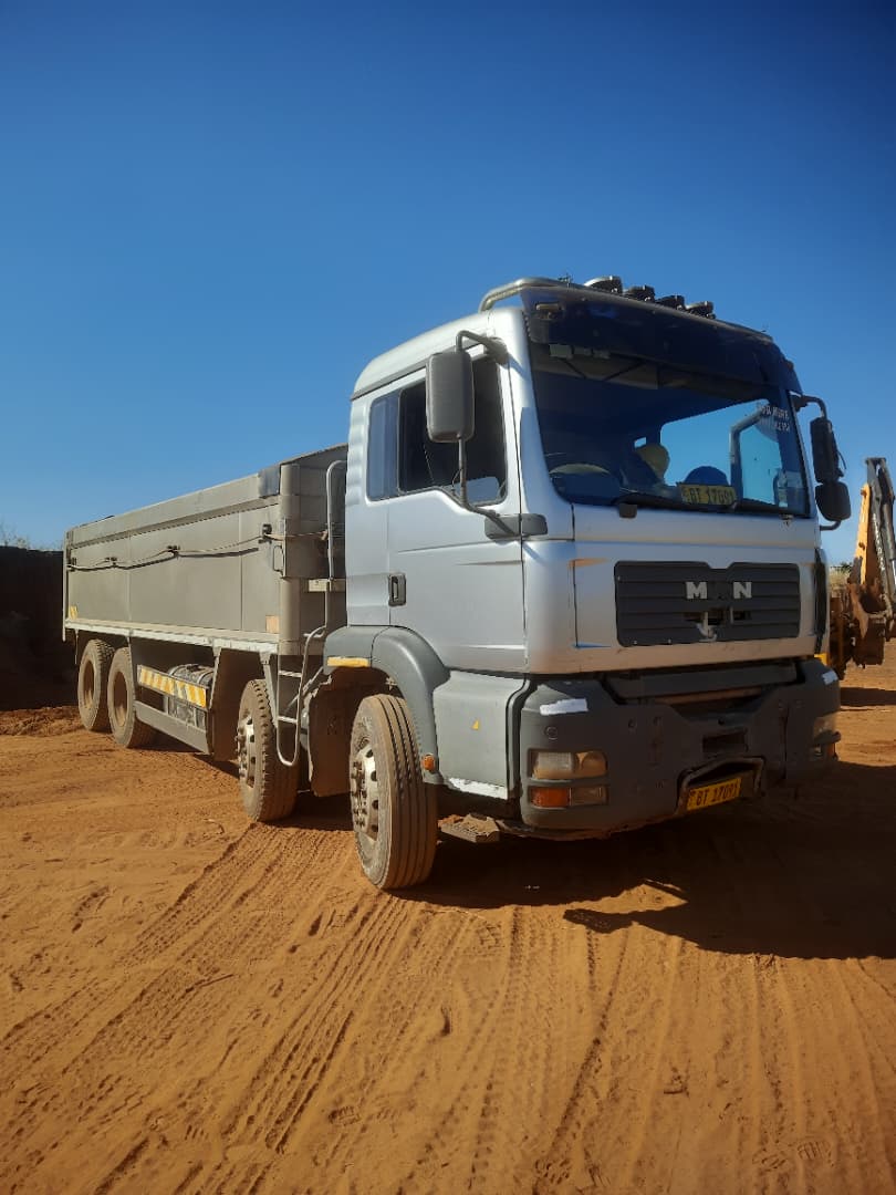 MAN rigid tipper truck