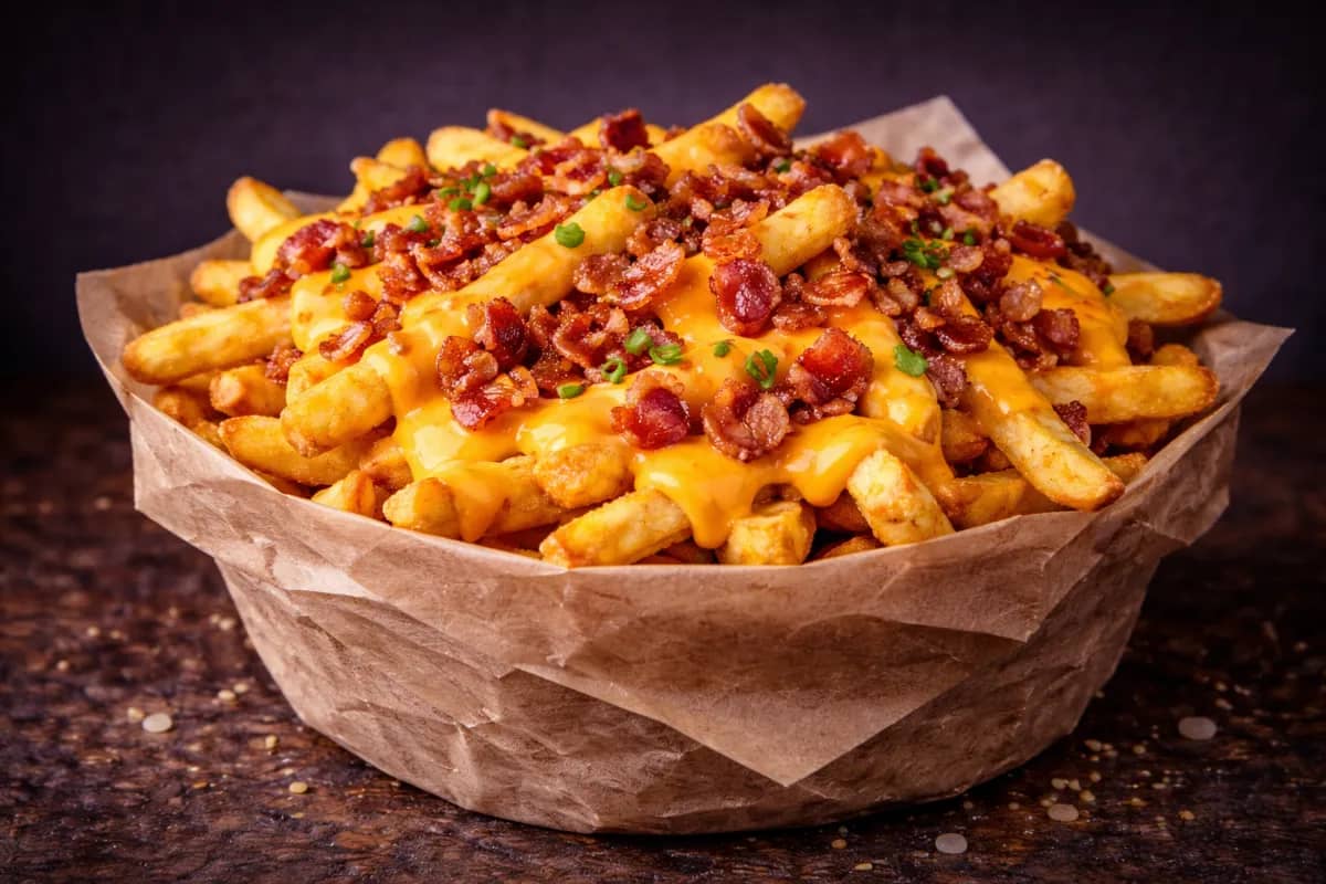 Batata com Cheddar e Bacon