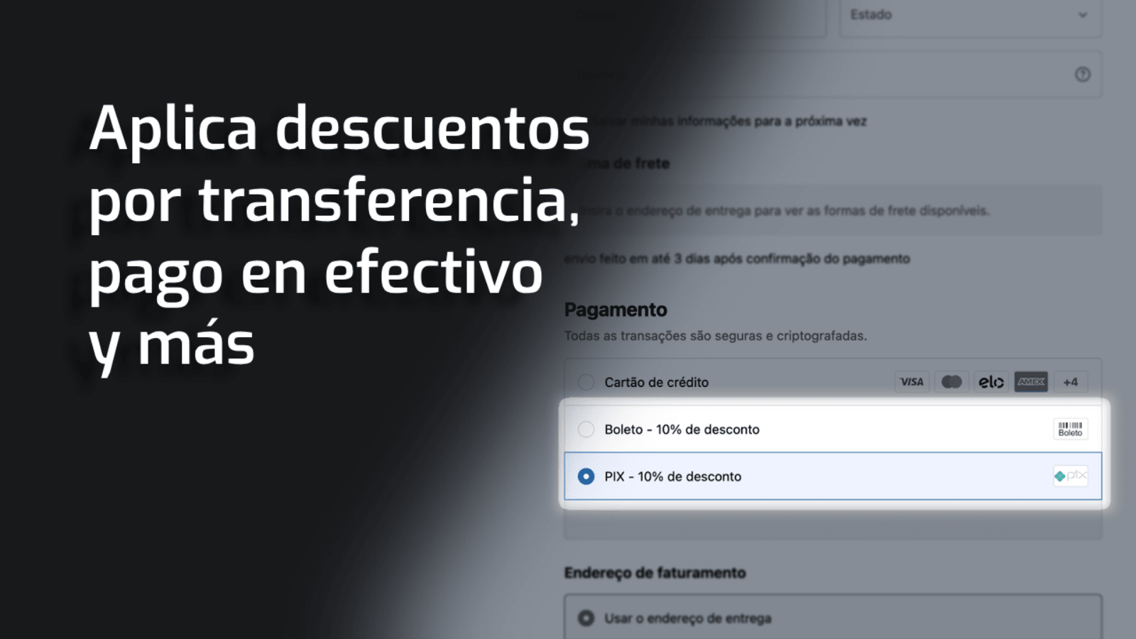 Ofrece un descuento por transferencia bancaria y depósito