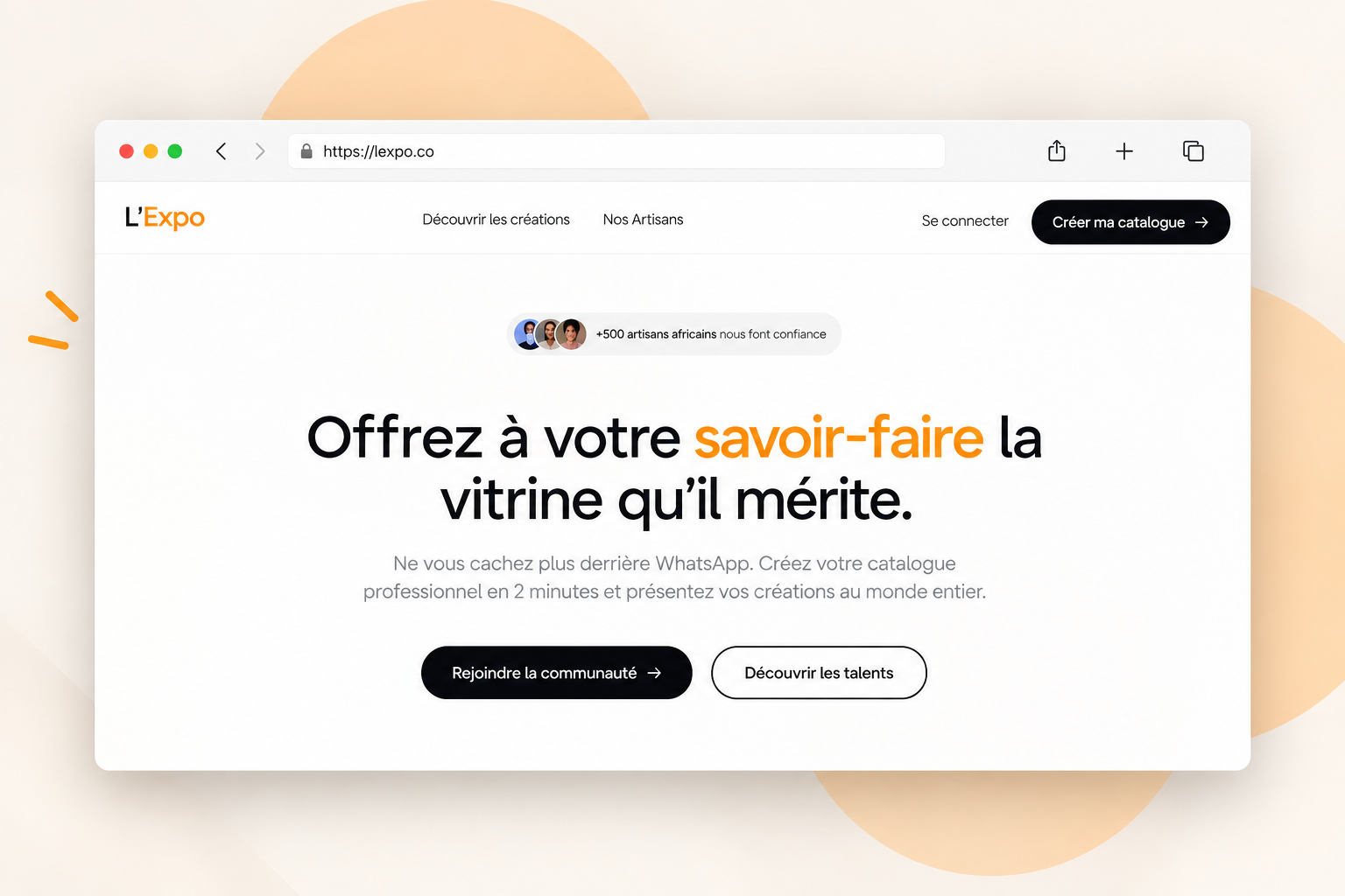 L'Expo plateforme