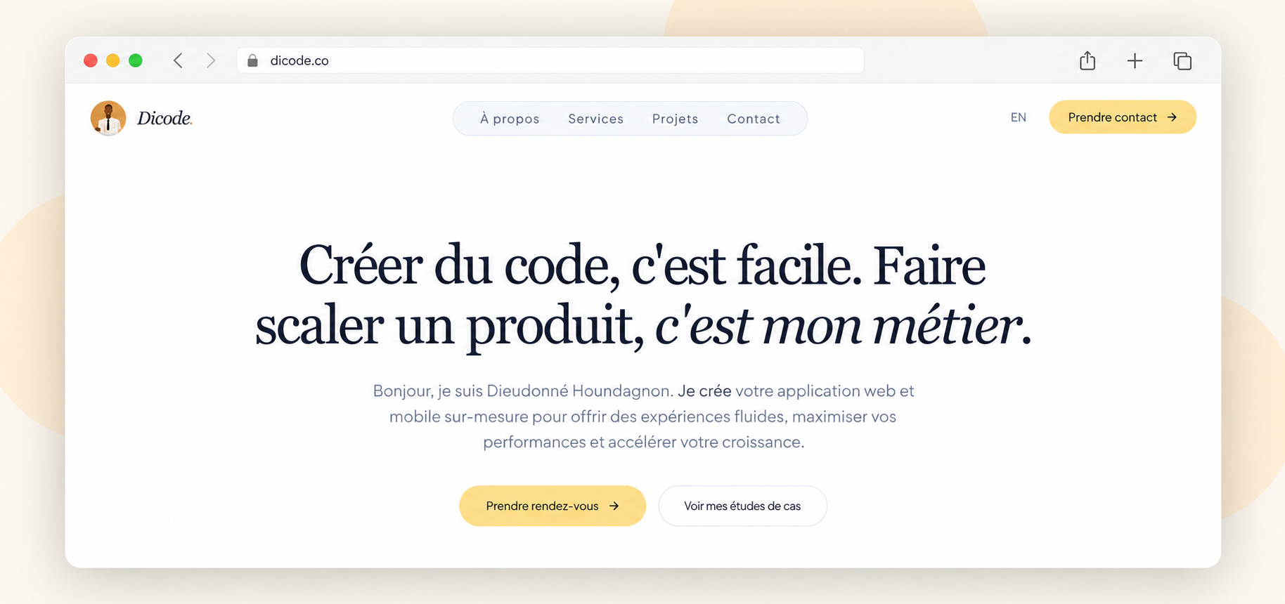 Portfolio Minimaliste & Performant