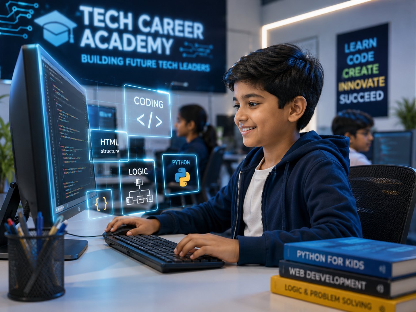 Kids Coding Class at Tech Career Academy in Dehri On Sone