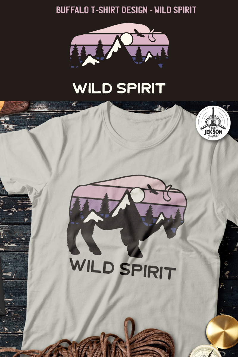 Buffalo Design - Wild Spirit T-shirt