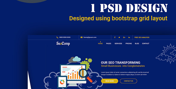 SeoComp PSD Template