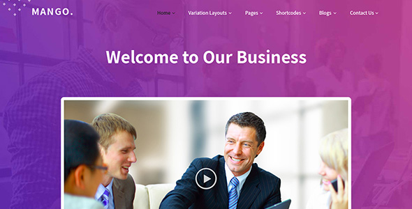 Mango - Business Web Site PSD Template