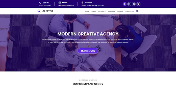 Creative - Agency PSD Template