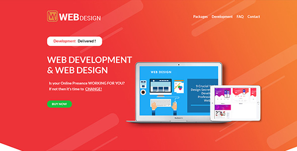 W Web Design - Web Design Company PSD Template