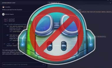 evitar entrenamiento GitHub Copilot IA proteger código privacidad