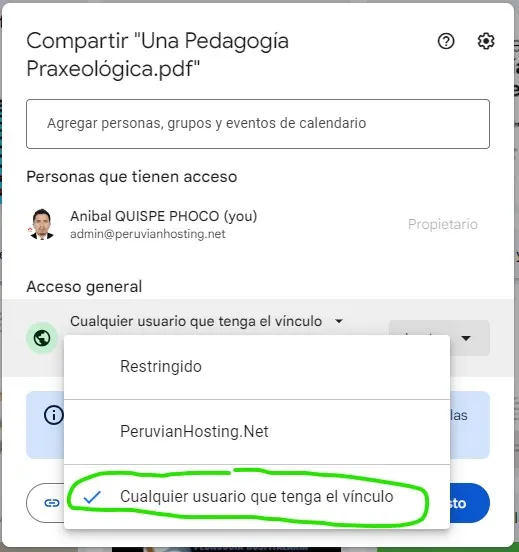 Generador de Enlaces Directos de Google Drive Gratis y Rápido 3 Paso 2 Generador de Enlaces Directos de Google Drive Gratis y Rápido