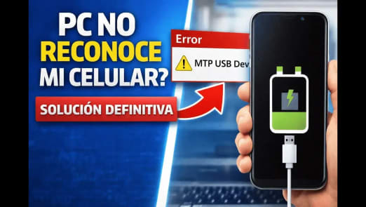 Error MTP USB Device solución Windows conectar celular Android