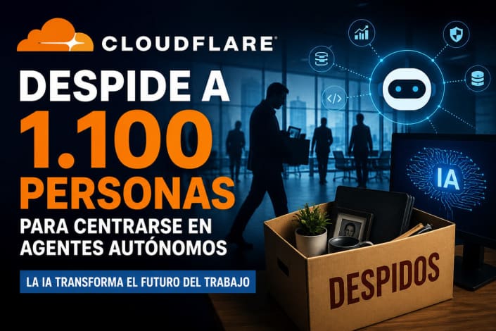 Cloudflare Despide Empleados IA: Más de 1.100 Trabajadores Afectados por su Nueva Estrategia con Agentes Autónomos 1 Cloudflare despide empleados por estrategia basada en inteligencia artificial