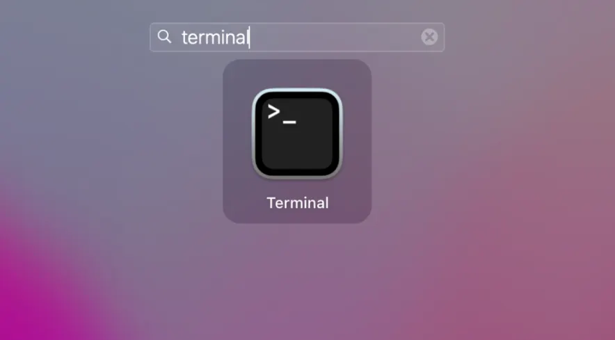 terminal macos