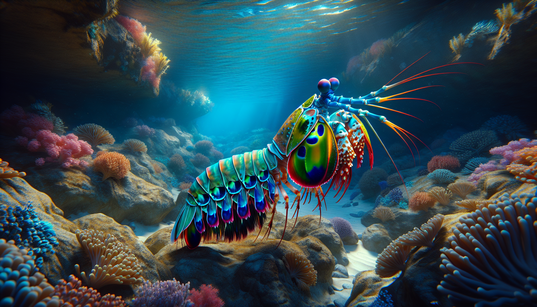 Mantis shrimp (peacock)