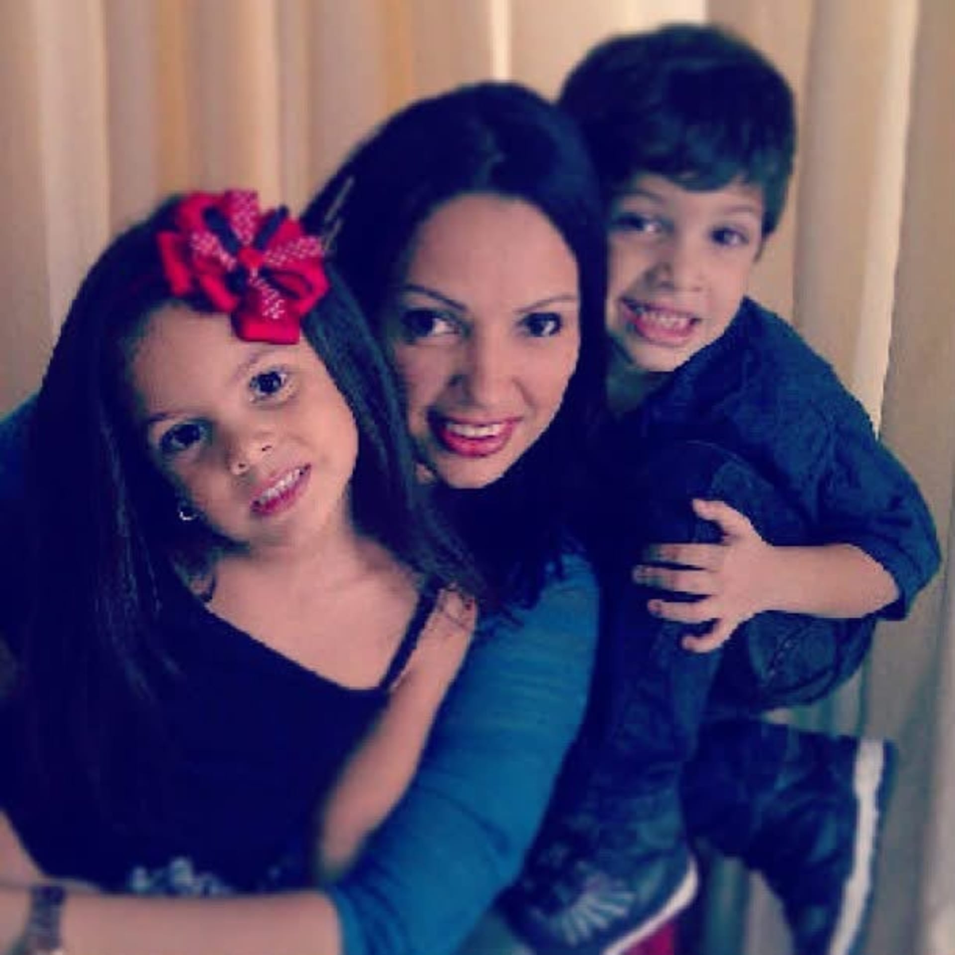 La familia García cuando los hijos eran pequeños, al inicio del sueño