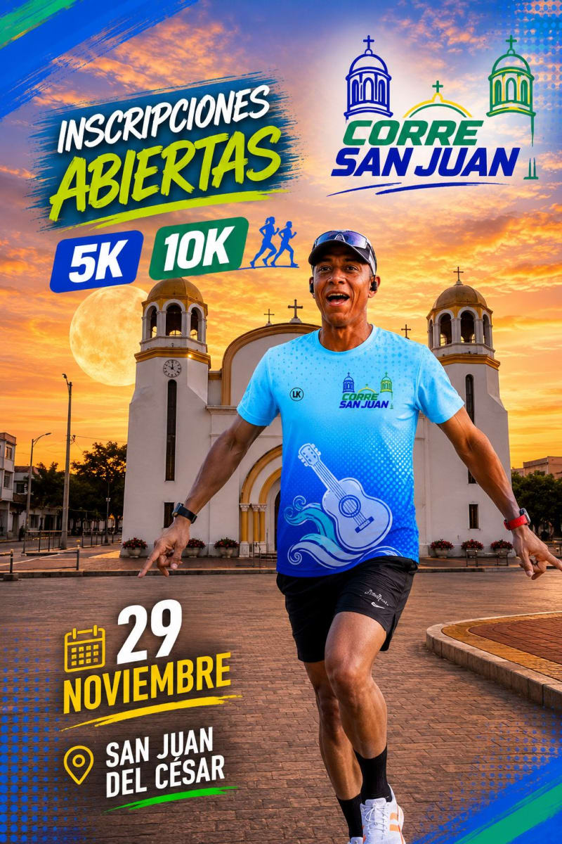 Flyer de Corre San Juan 2026