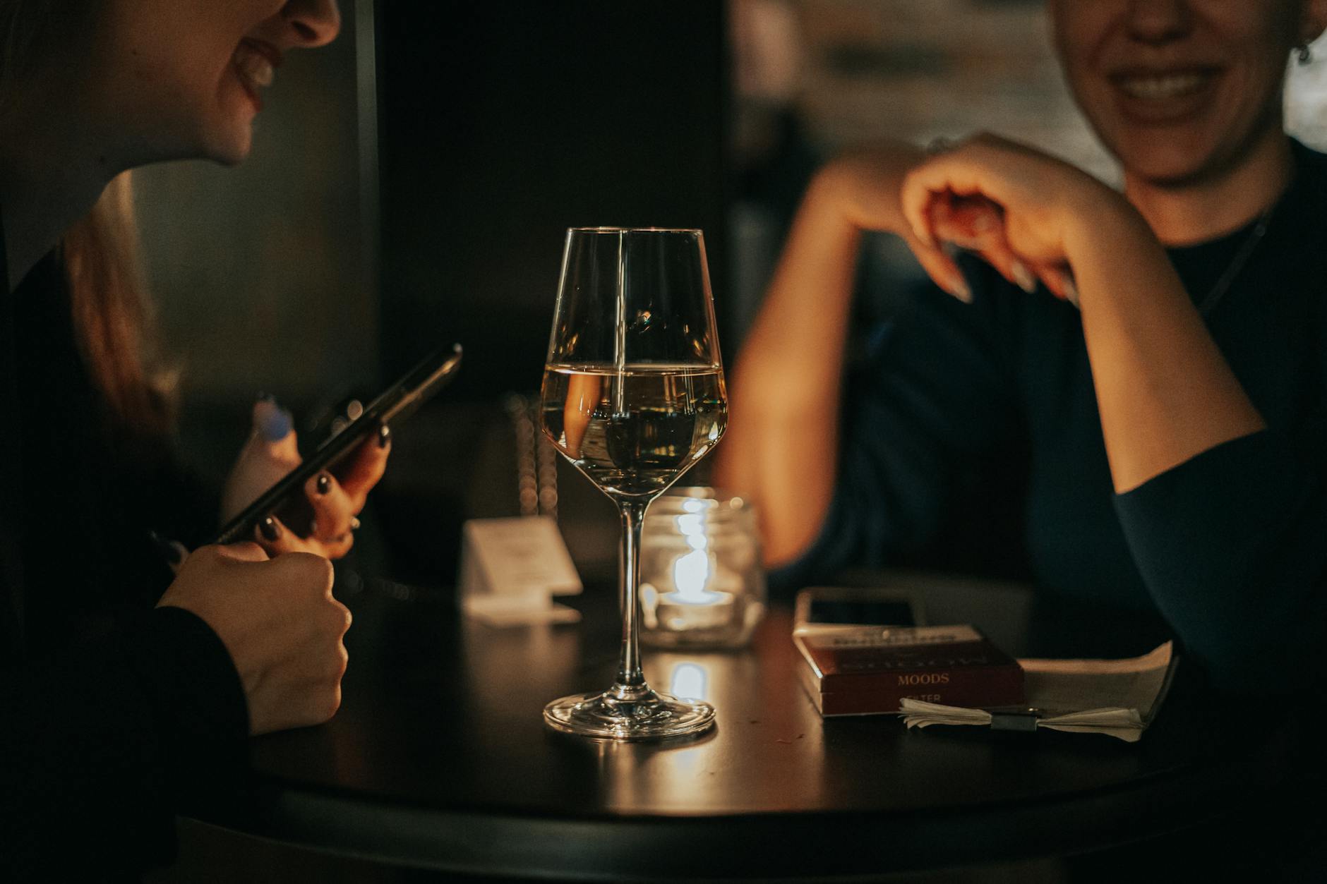 Wine and small plates setup at StreetSip