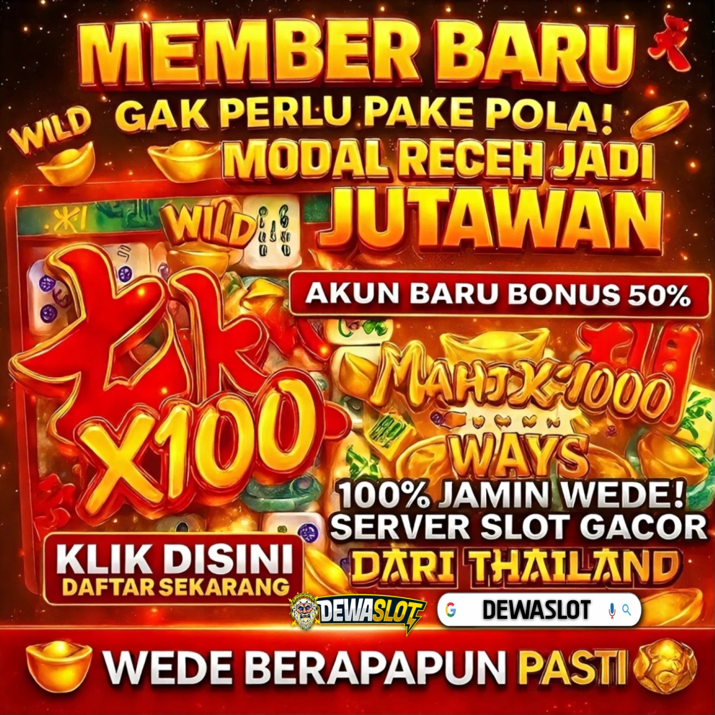 DEWASLOT: Link Slot Gacor Dengan RTP Tertinggi & Slot Online Terpercaya Mudah JP Pausnya