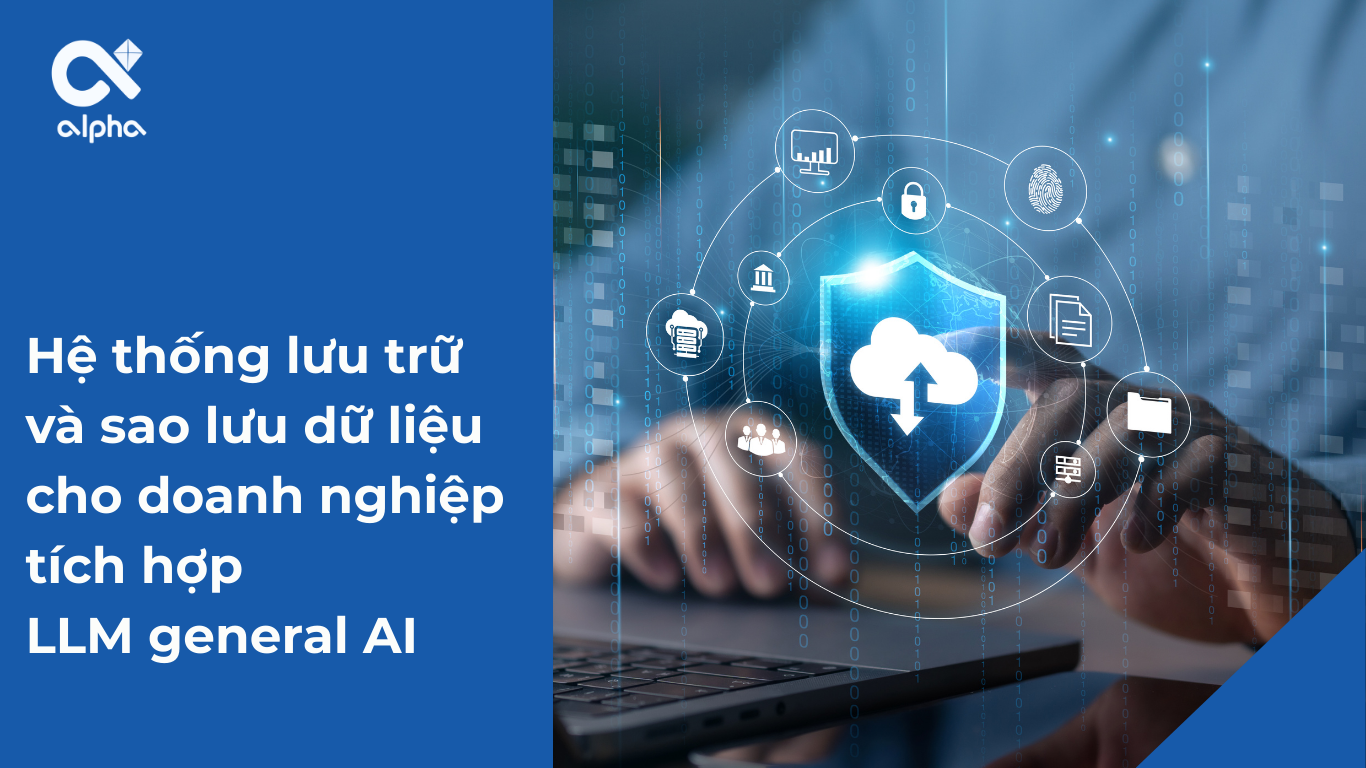 Hệ thống lưu trữ và sao lưu dữ liệu cho doanh nghiệp tích hợp LLM general AI