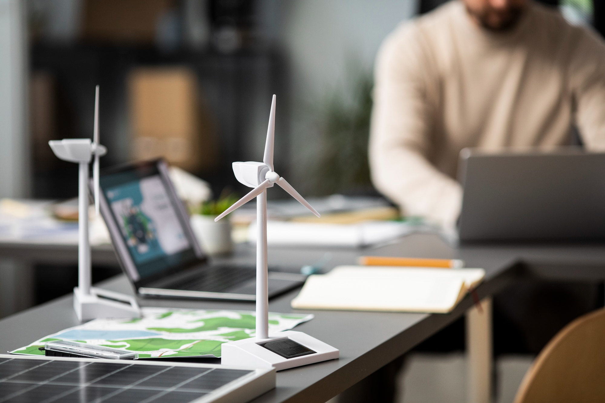 Solar panels and energy dashboard