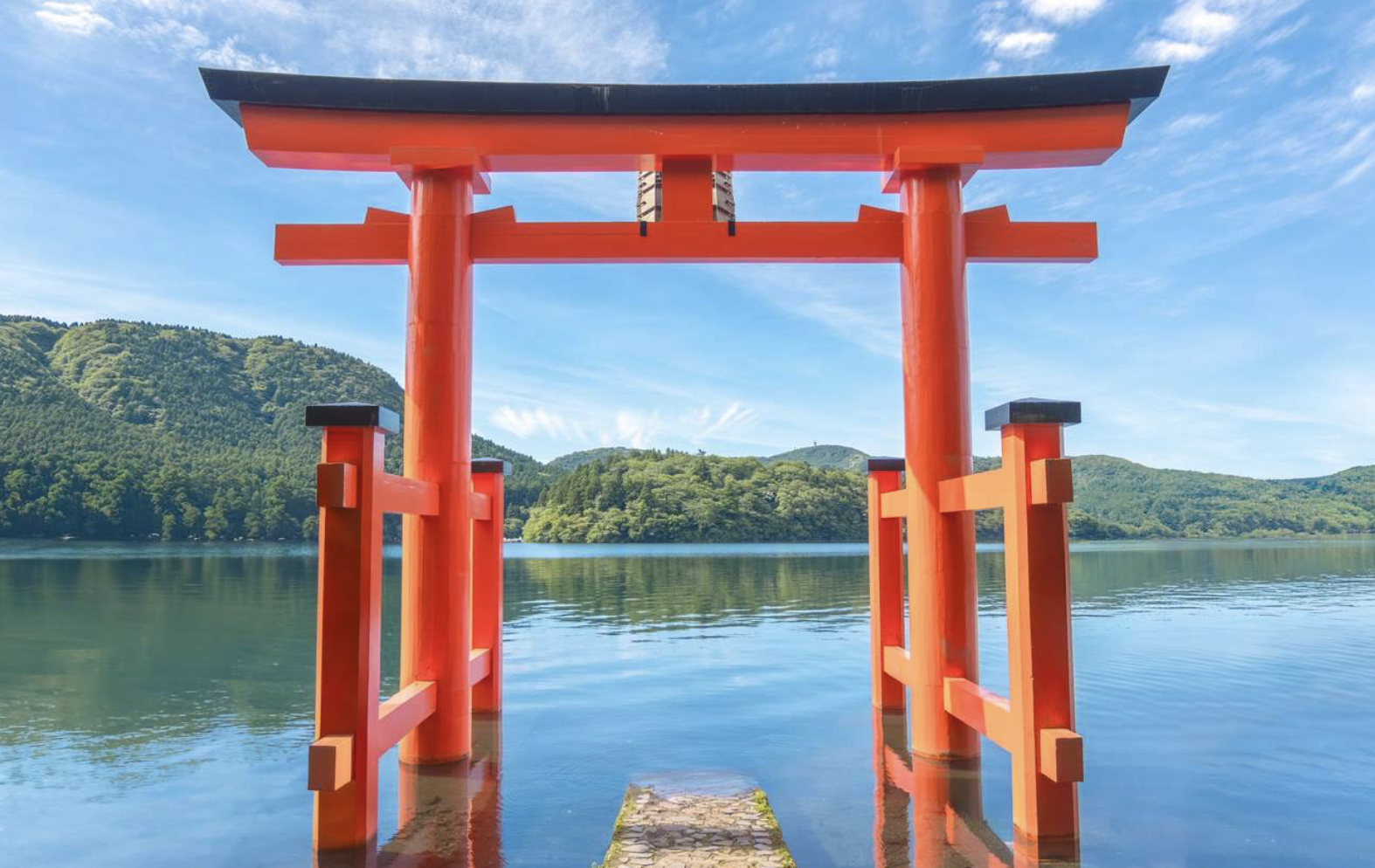 Lake Ashi torii gate Hakone