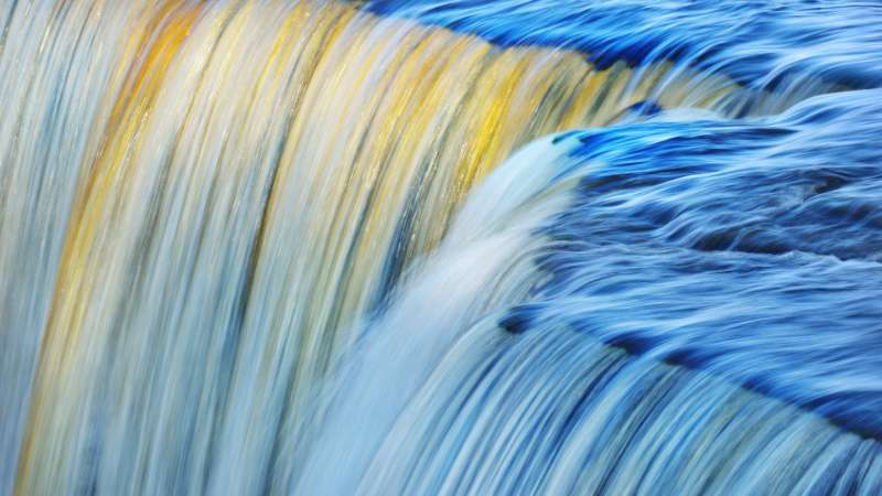 Waterfall photography motion blur