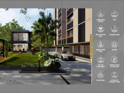 2 / 3 BHK Flat in Tragad, Ahmedabad - Akshar Evoq photo 4