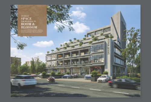 1 / 2 BHK Office,Shop,Showroom in Ahmedabad, Ghatlodia - Smart Walls Business Space