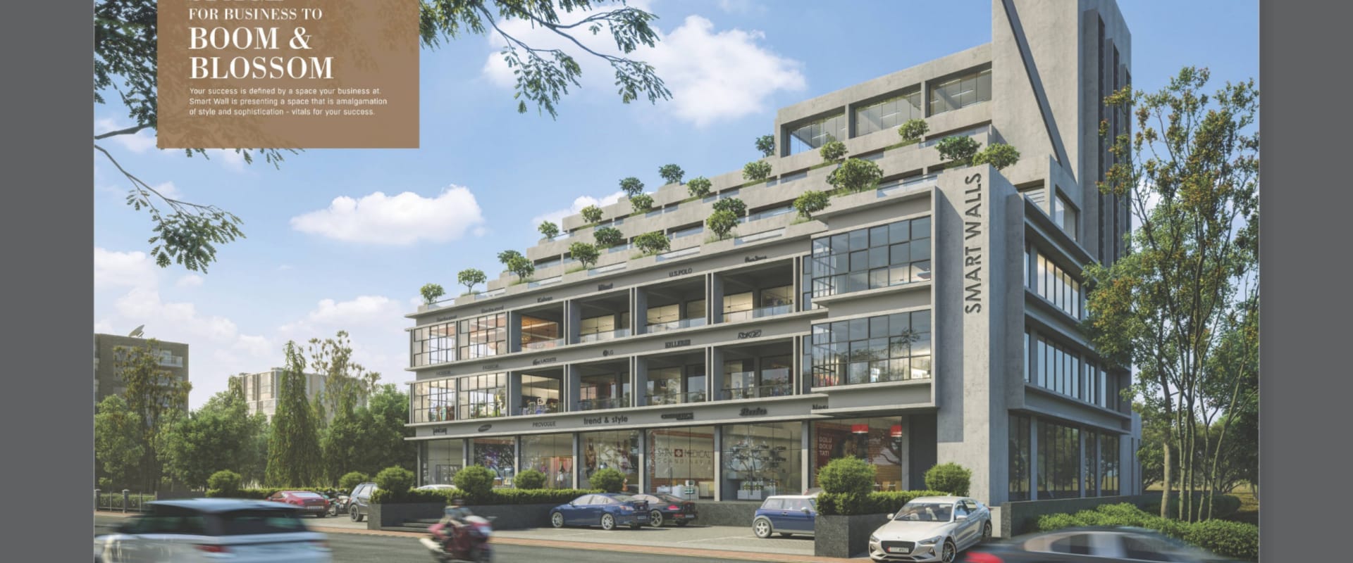 1 / 2 BHK Office,Shop,Showroom for sale in Ahmedabad, Ghatlodia, Ahmedabad - Smart Walls Business Space by Shrimleela Infrastructure LLP