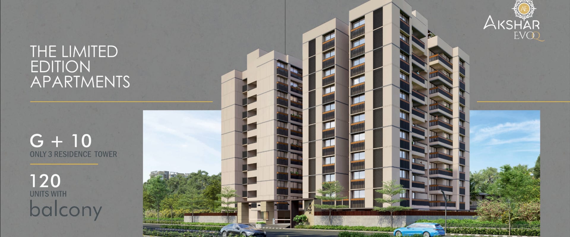 2 / 3 BHK Flat for sale in Tragad, Ahmedabad, Ahmedabad - Akshar Evoq by Keshav Narayan Infra