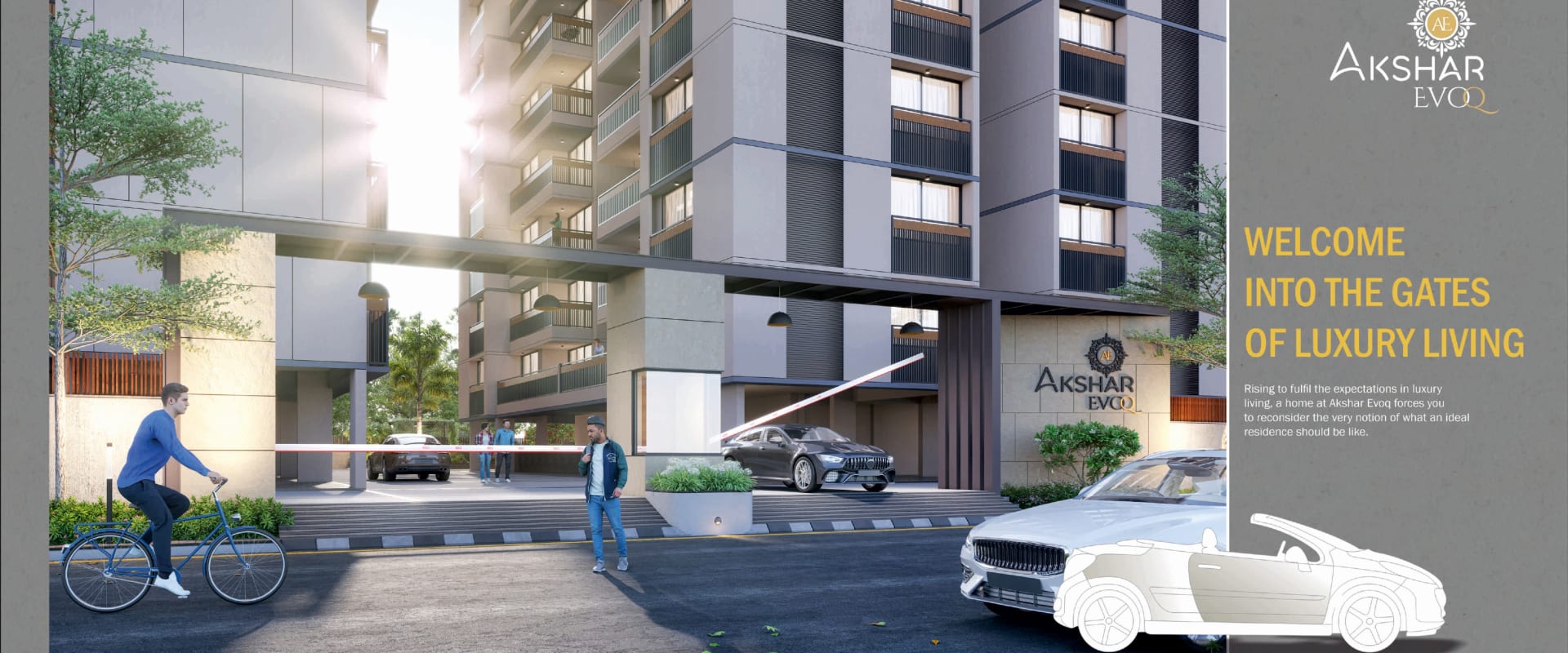 2 / 3 BHK Flat for sale in Tragad, Ahmedabad, Ahmedabad - Akshar Evoq by Keshav Narayan Infra