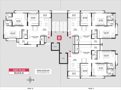 Unit Plan – Block B floor plan