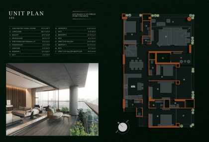 4 BHK floor plan