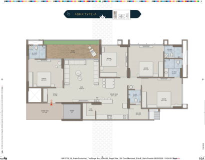 4 BHK TYPE-B floor plan